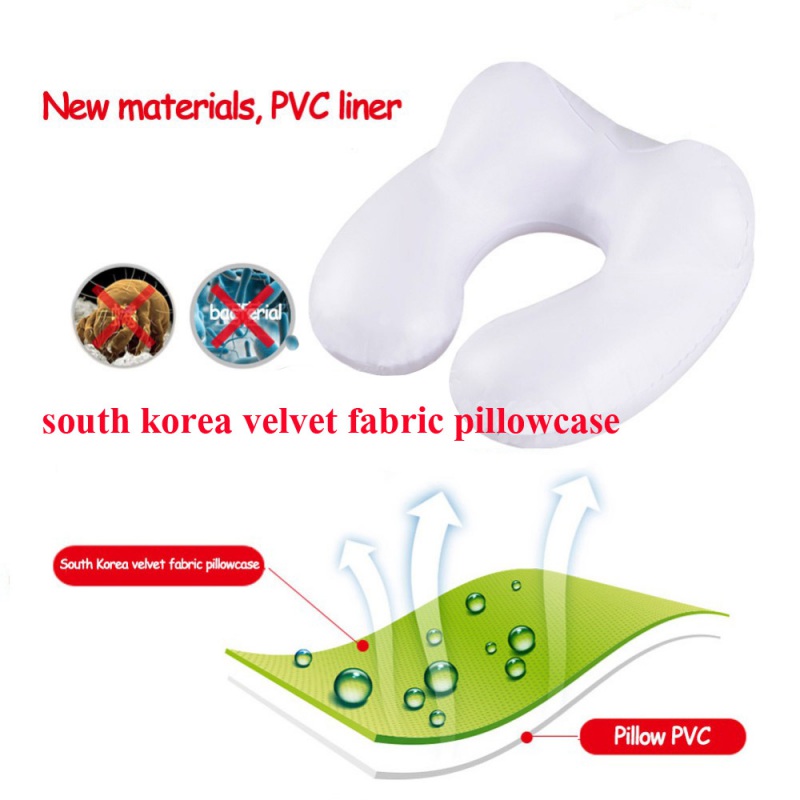 Inflatable U Shape Pillow Neck Head Rest Air Soft Cushion for Travel Plane NEW