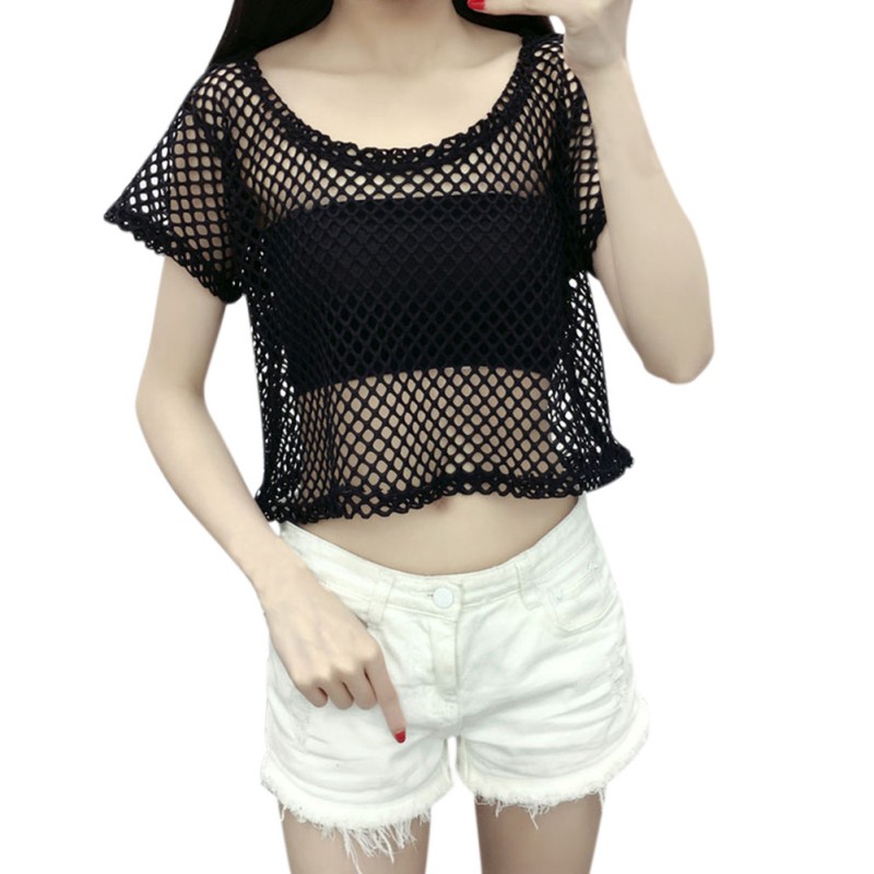 transparent net top