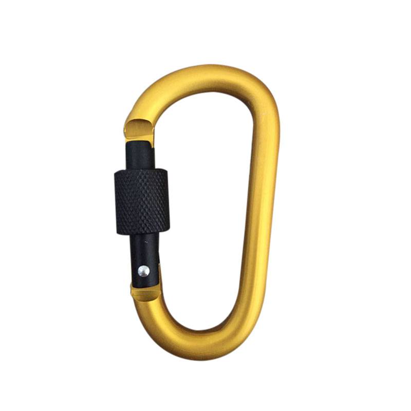5 pcs Strong Metal Carabiner Clip Snap Spring Loaded Climbing Karabiner /'