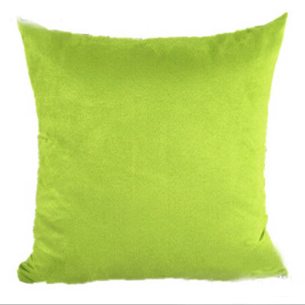 Multicolor Square Suede Nap Home Sofa Throw Decor Cushion Cover Pure Pillow Case eBay