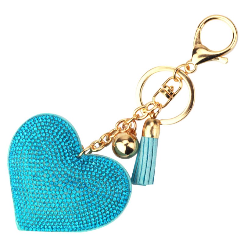 Fancy Women Crystal Rhinestone Pendant Heart Shape Key Ring Chain Keychain Ring eBay