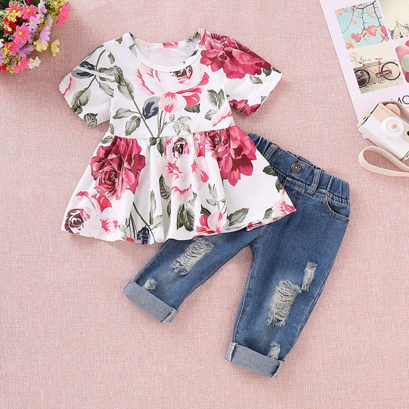 girl dress top jeans