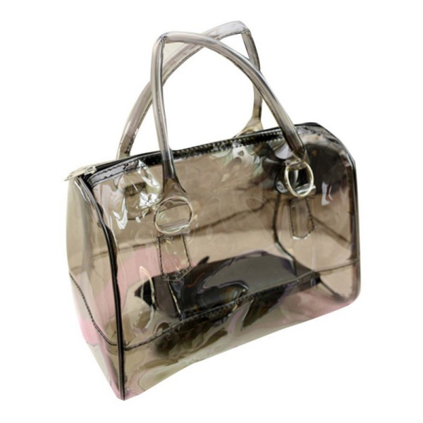Multicolor Women Transparent Handbag Shoulder Bag Clear Jelly Purse