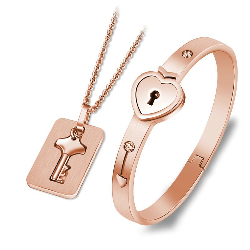 Agate Bead And Titanium Key/Lock Lover'S Bracelet(Price For A Pair), I Love  Boobies Bracelets