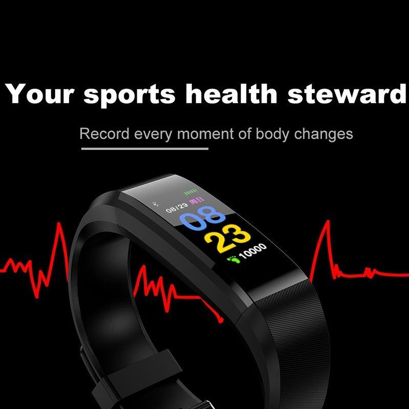 Waterproof Smart Watch Bracelet Wristband Heart Rate Monitor Health Care Tracker