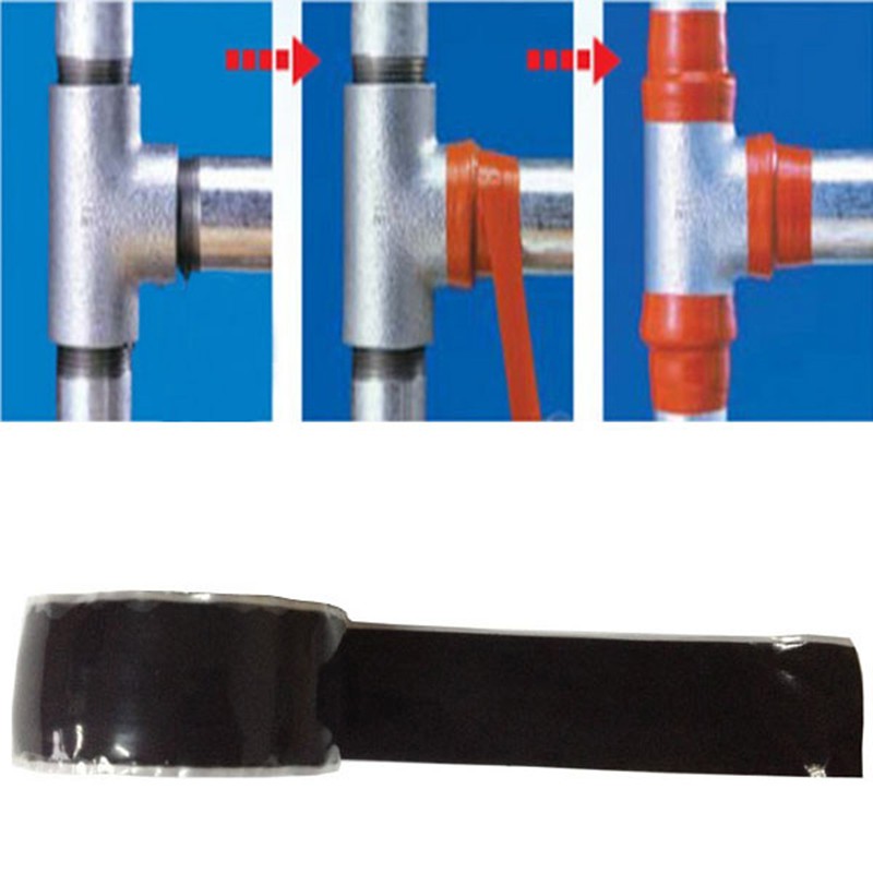 Water Hose Pipe Tubing Repair Tape Silicone Rubber Waterproof Adhesive Rescue