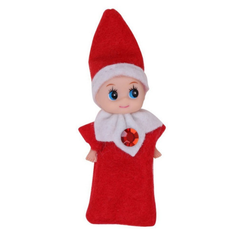Elf Baby Plush Christmas Shelf Dolls Boy Girl Figure Decoration Toy ...