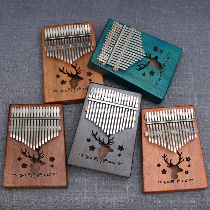 17 Key Kalimba Mahogany Thumb Piano Mbira Keyboard Musical Instrument Gifts Toy