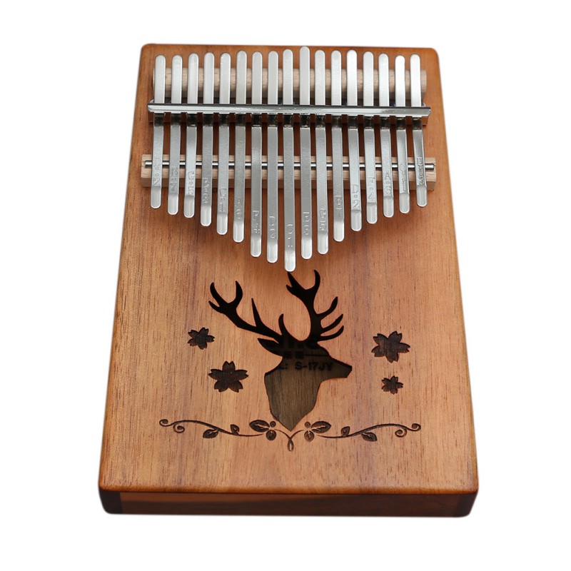 17 Key Kalimba Pocket Musical Instrument Mahogany Thumb Piano Mbira Keyboard Toy