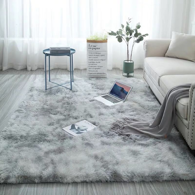 Flannel Rugs Anti-Skid Shaggy Area Rug Dining Room Carpet Floor Mat Home Bedroom 