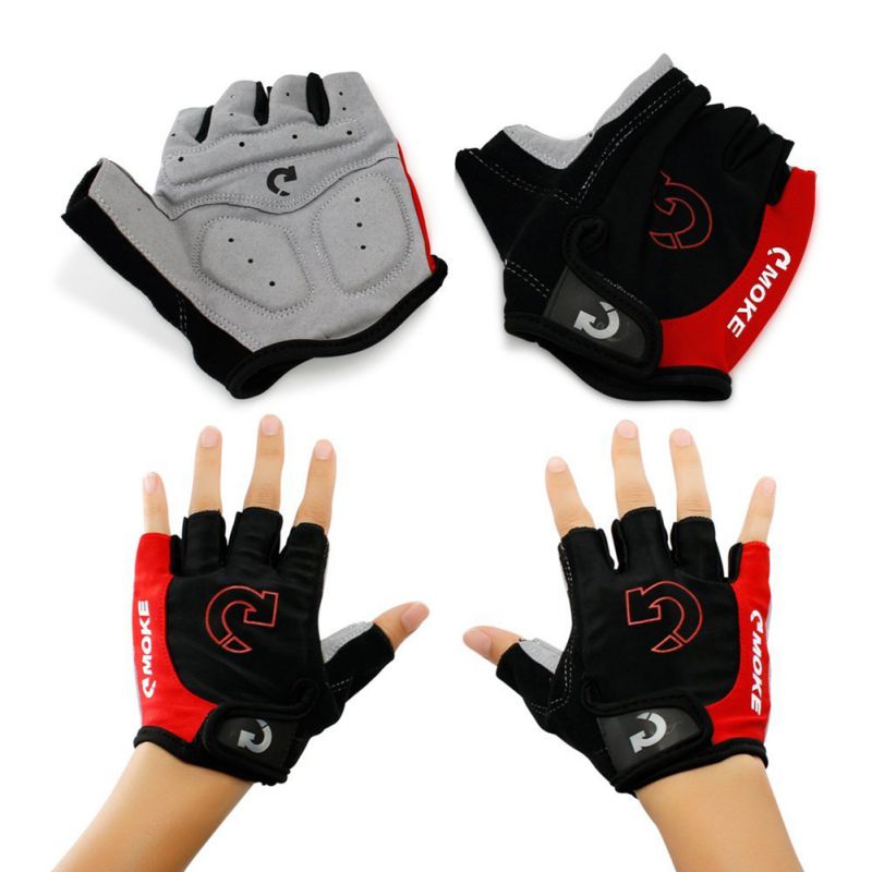 Cycling Gloves Half Finger Bicycle Shockproof Gel Pad Men Women Sports MTB Bike 