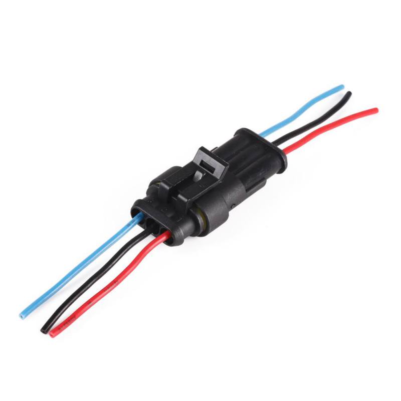 10 Kit 2/3/4 Pin Way Super Seal Car Waterproof Electrical Wire Connector Plug UK 