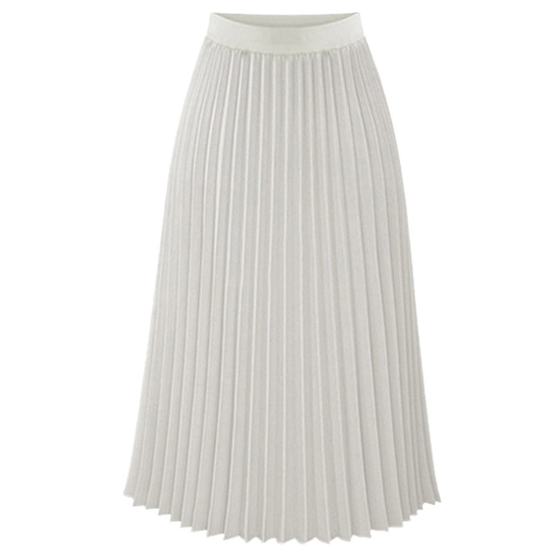 Elastic Waist Long Skirt 85