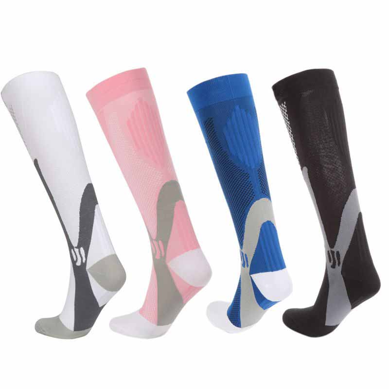 Men Women Compression Zip Pain Relief Long Socks Calf Leg Foot Support