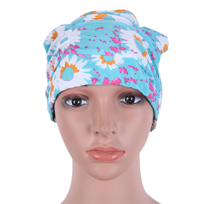 Women Ladies Swim Bathing Caps Floral Girls Adults Swimming Cap