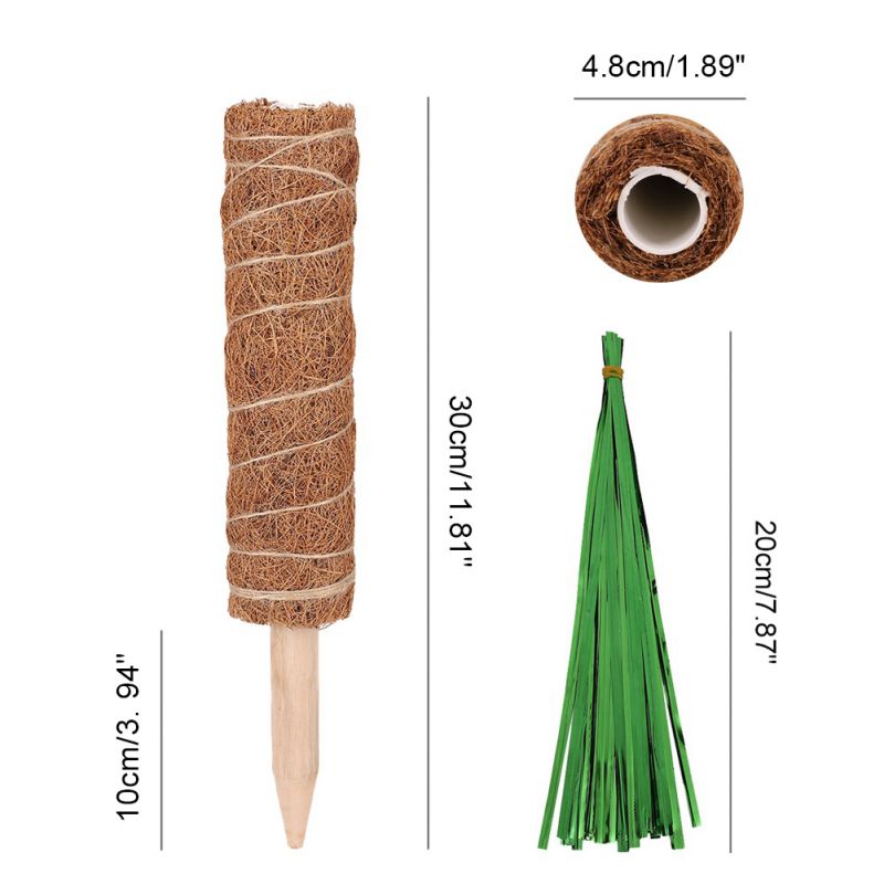 Details about   Coconut Coco Poles Climbing Plants Support Stake Pole Coir Creeper Trellis F JN 