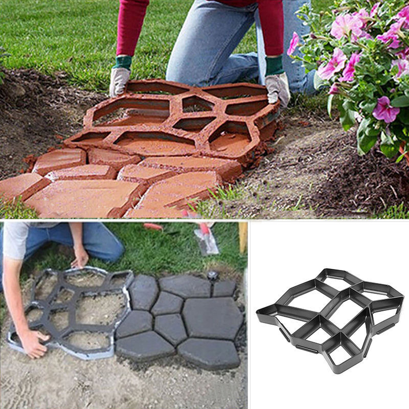 Garden Paving Pavement Mold Patio Concrete Stone Path Walk Makers ...