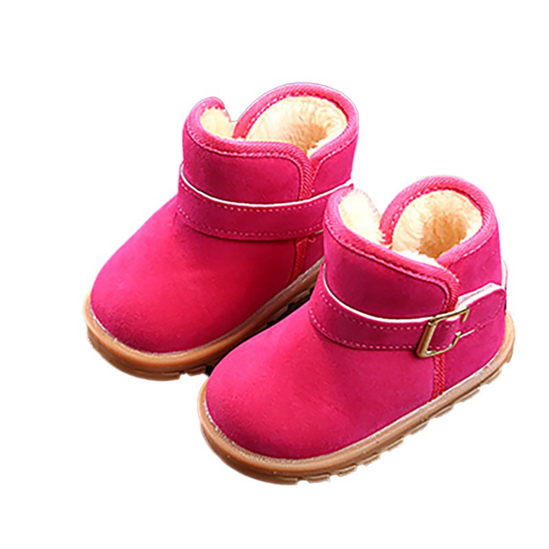 Infante Recién Nacido Bebé Niña Suela Blanda Botines Botas De Nieve  Invierno Cálido Piel Zapatos De Cuna | eBay