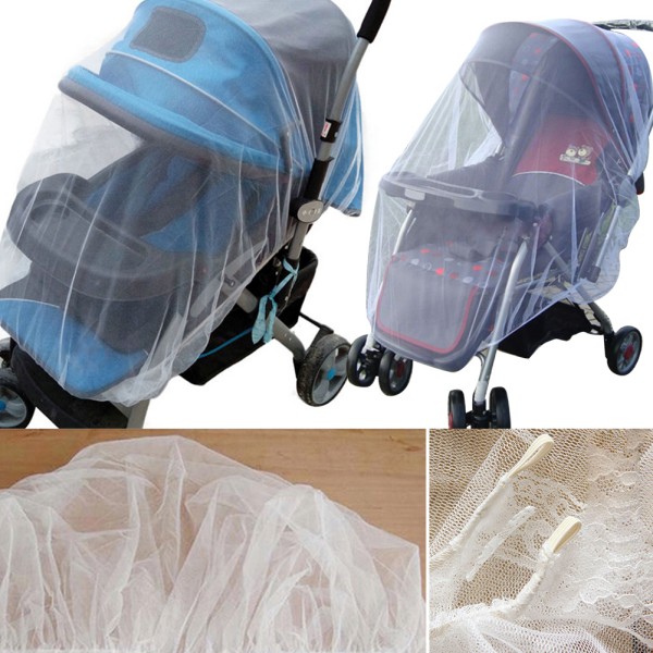 Universal Kids Stroller Mosquito Insect Net Cover Fit Pram Bassinet Car Seat 55 