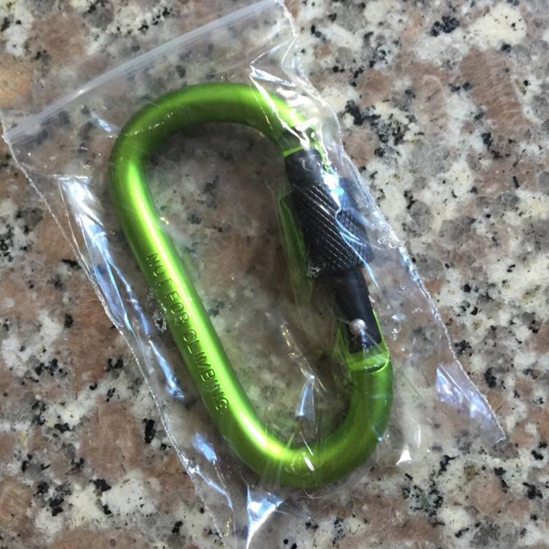 5 pcs Strong Metal Carabiner Clip Snap Spring Loaded Climbing Karabiner /'