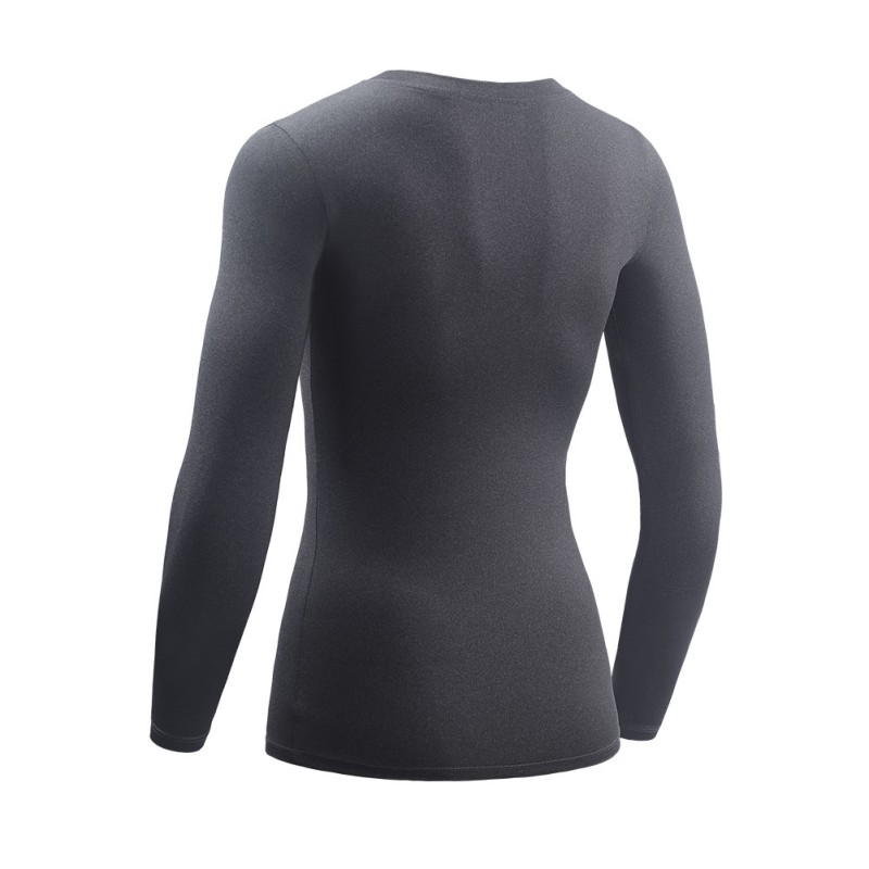Ladies Compression Shirt Long Sleeve Base Layer Tights Thermal Shirt Sports Gym 