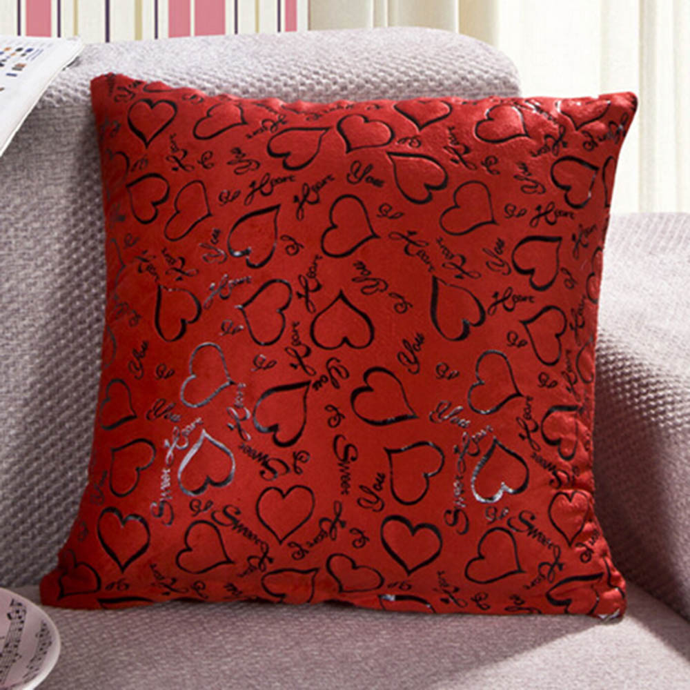 Heart Retro Throw Pillow Cases Home Bed Sofa Decorative Cushion Cover 16x16