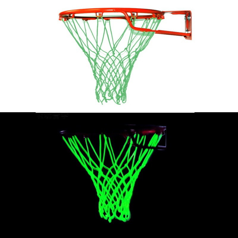 Luminous Outdoor Basketball Hoop Net/Solar Strip Light Glow in The Dark Training 