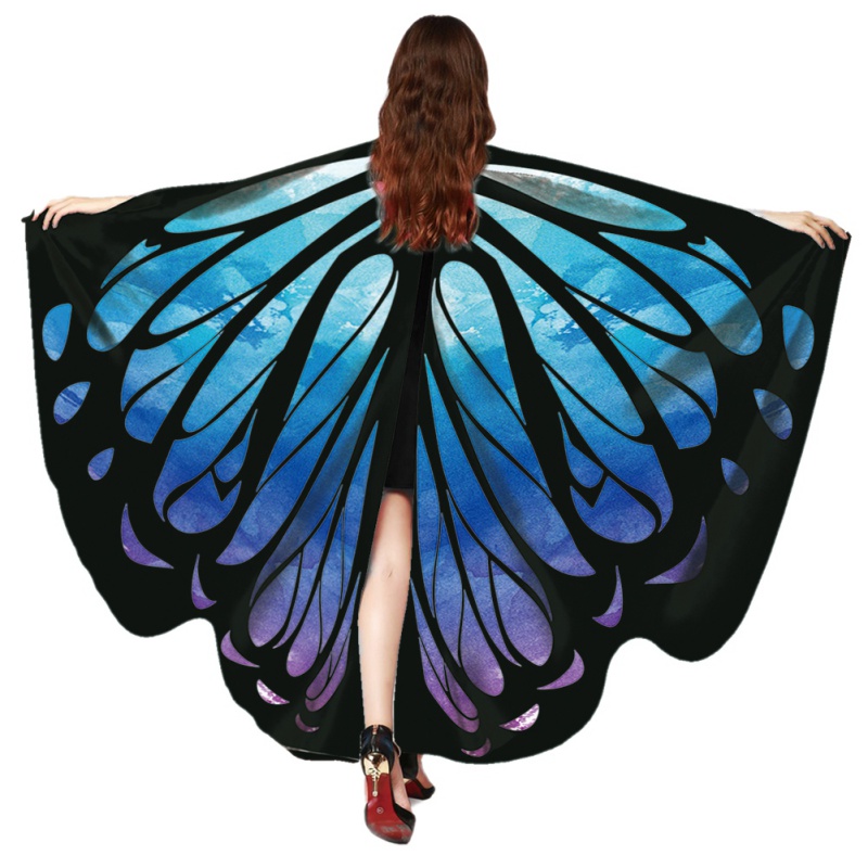 Fée Ange Nymphe Châle Wrap Accessoires Costume Butterfly Wings écharpe 7 designs 