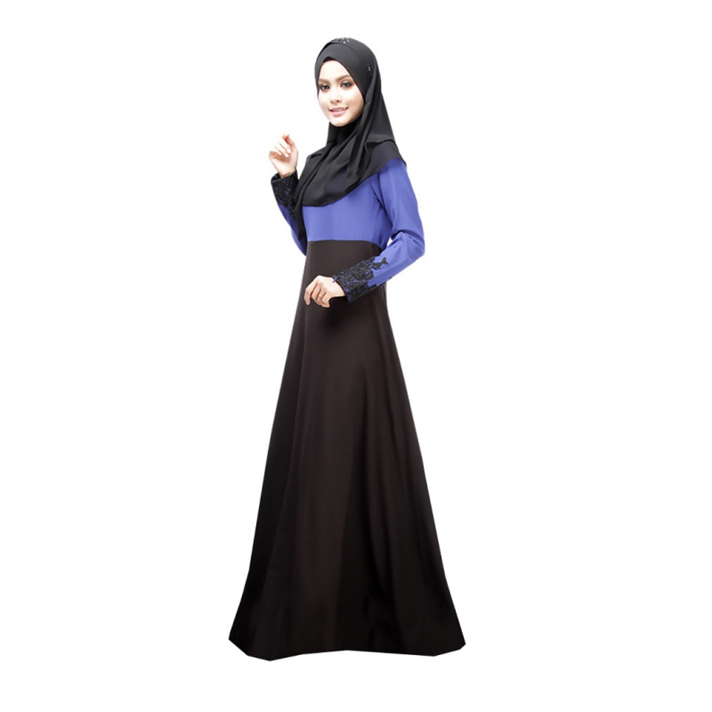 Women Muslim  Cocktail Long Sleeve Maxi Dress  Kaftan Abaya 