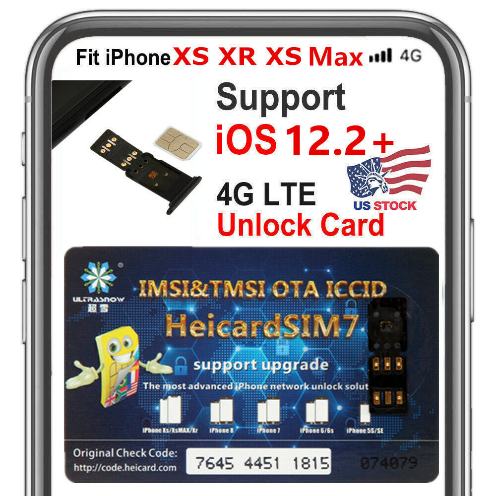 Unlock Turbo SIM Card HEICARD SIM For iPhone XS XS MAX XR iOS 12.2+ Lot US eBay