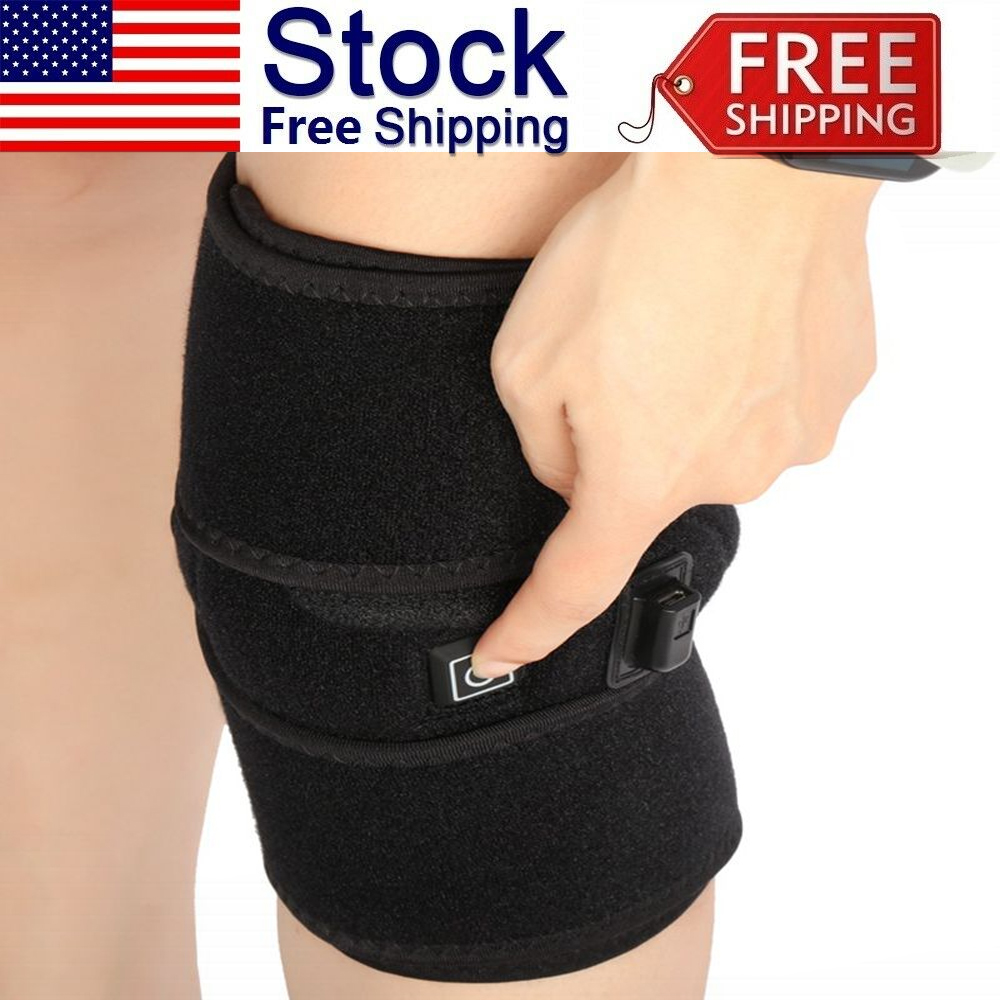 1P Electric Heat Knee Arthritis Pain Relief Warm Therapy Leg Wrap Belt
