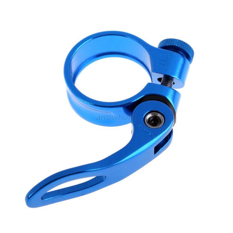 MTB Road Bike Seatpost Clamp Seat Post Clip Quick Release 31.8mm 34.9mm