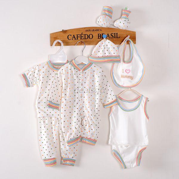 8pcs Newborn Infant Kids Baby Boy T Shirt Tops Pants Outfits 8pcs Newborn Infant Kids Baby Boy T